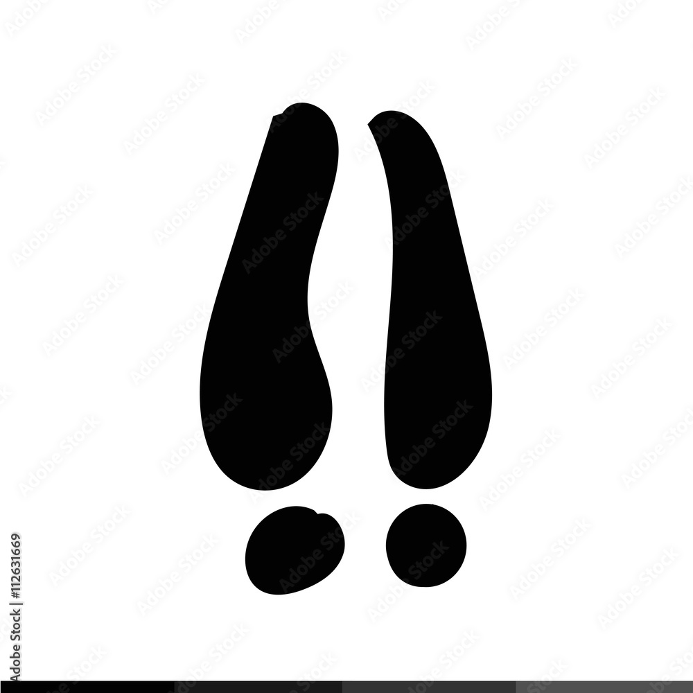 Animal footprint icon Illustration design Animal footprint icon Illustration design