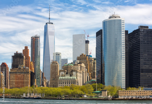 Manhattan skyline in NYC