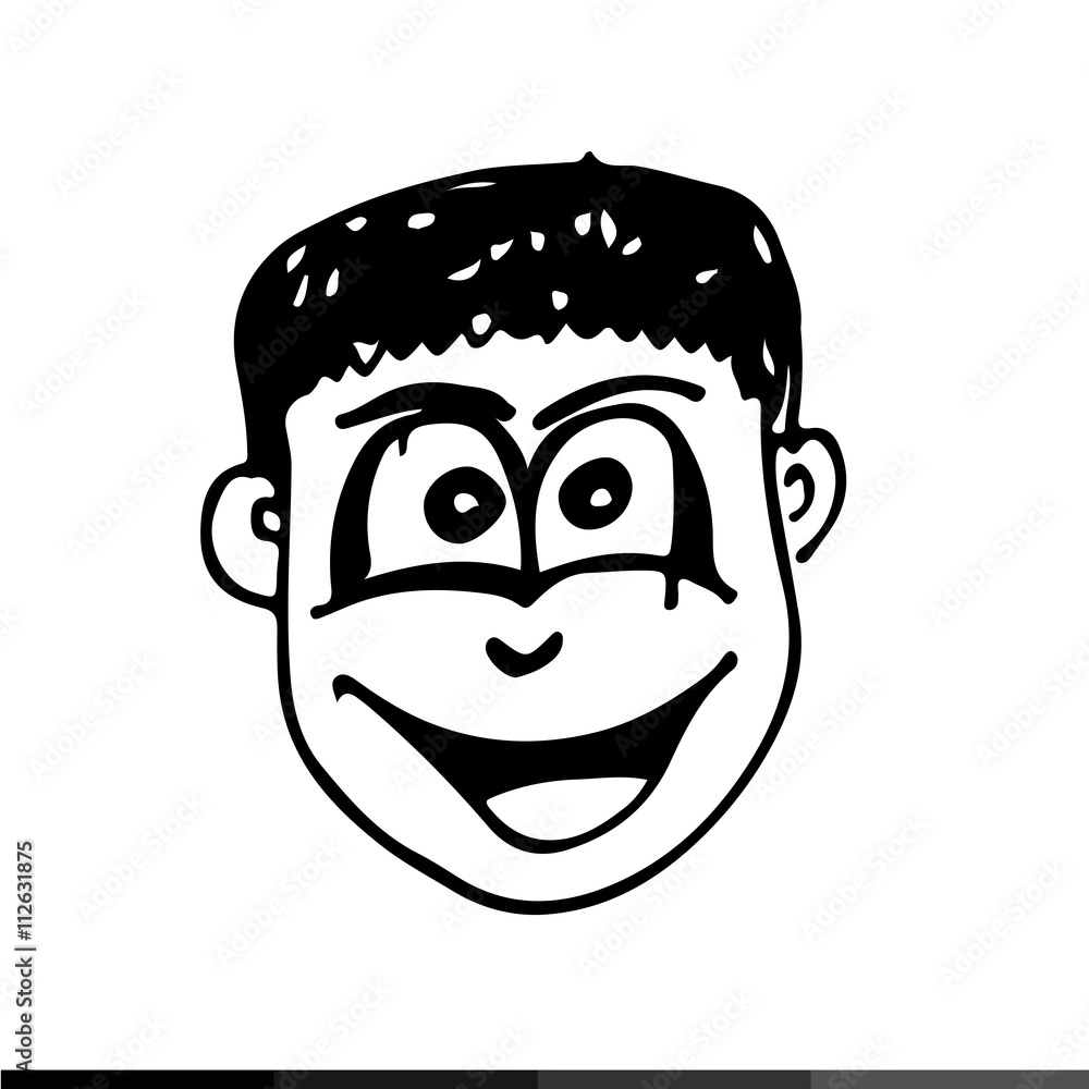 People face cartoon icon Illustration design People face cartoon icon Illustration design