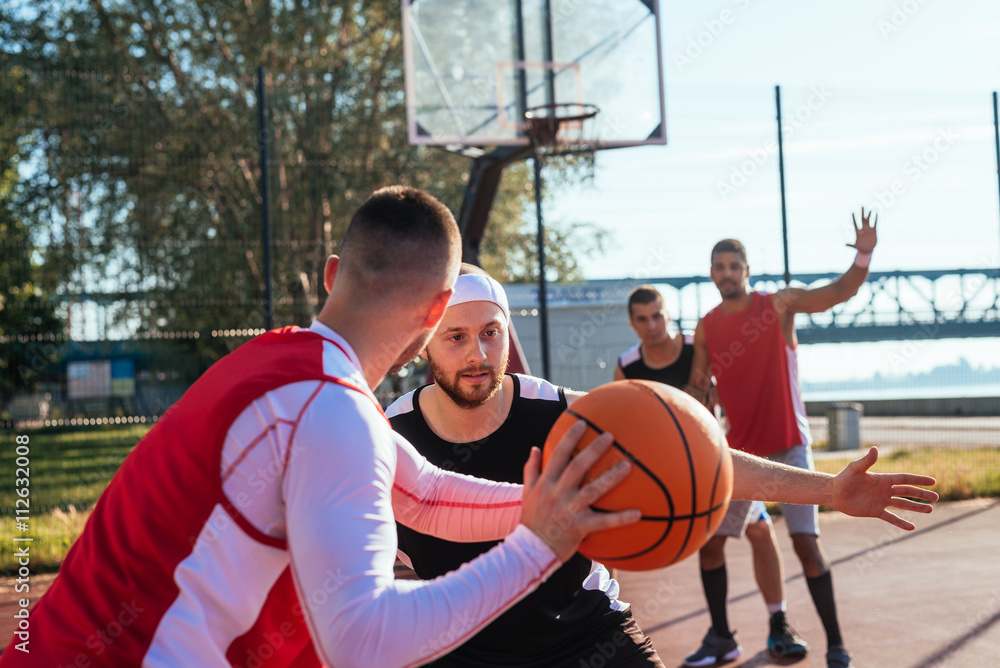 Fototapeta premium Dribble a ball