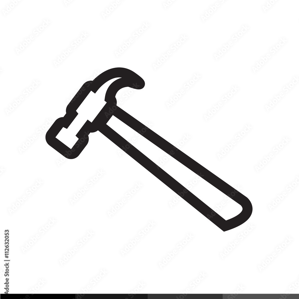 hammer icon Illustration design hammer icon Illustration design