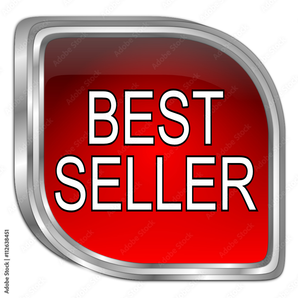 Bestseller button - 3D illustration Bestseller button - 3D illustration