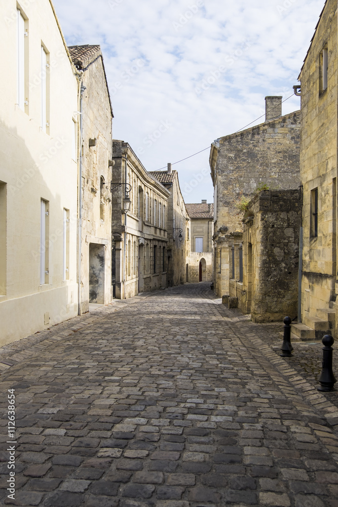 Street scene in St Emilion, Bordeaux, France
