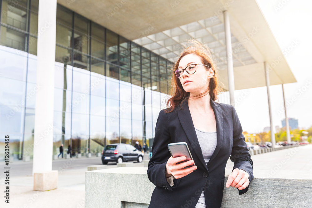 Young businesswoman portrait in Berlin Young businesswoman portrait in Berlin