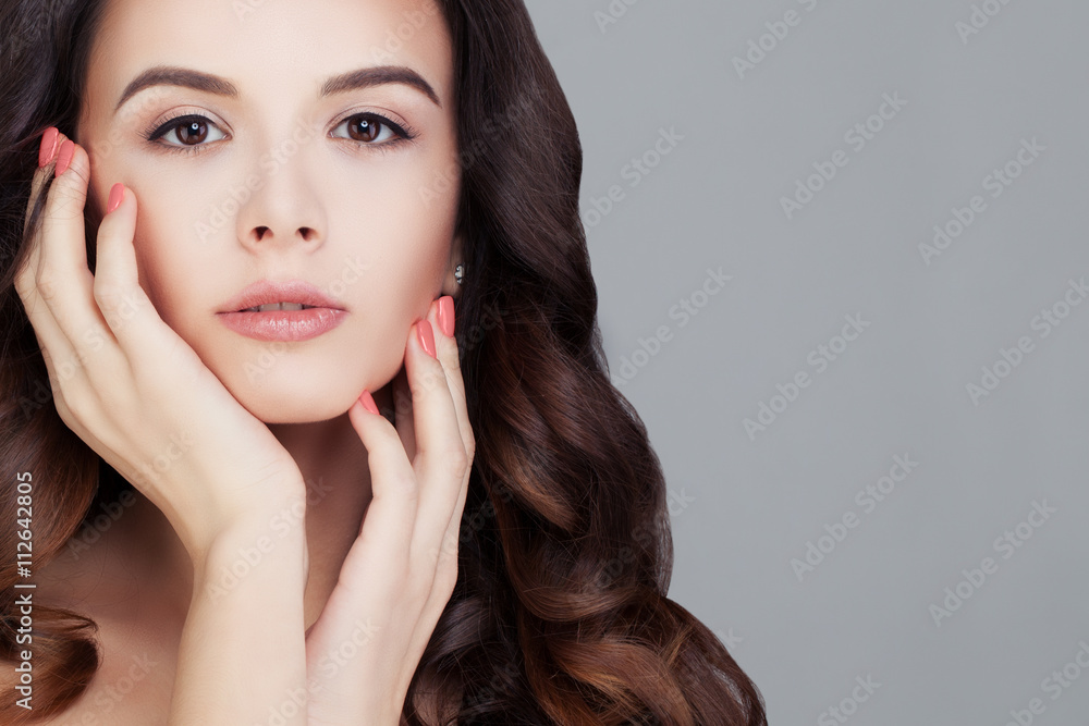Beautiful Woman. Cute Face. Healthy Hair and Clear Skin. Girl To Beautiful Woman. Cute Face. Healthy Hair and Clear Skin. Girl To