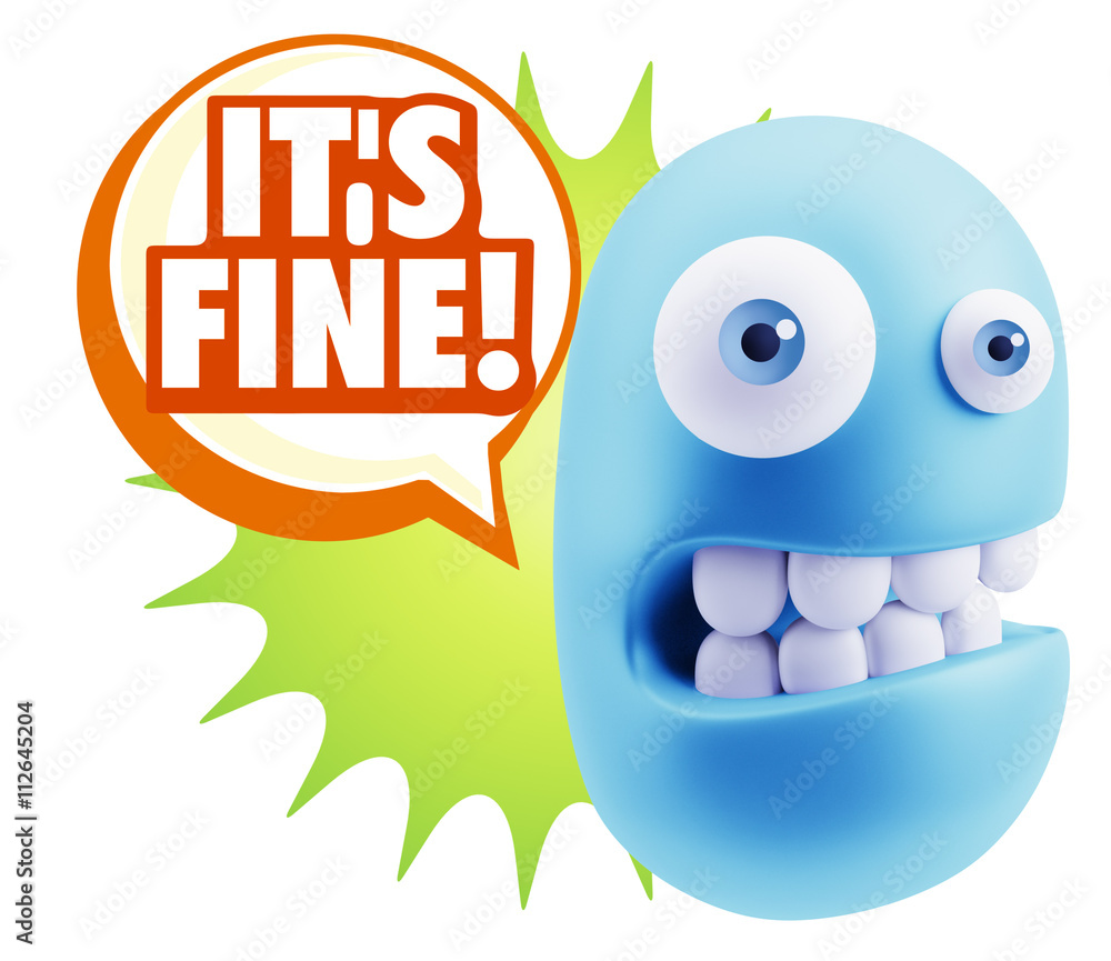 3d Illustration Laughing Character Emoji Expression saying It's 3d Illustration Laughing Character Emoji Expression saying It's