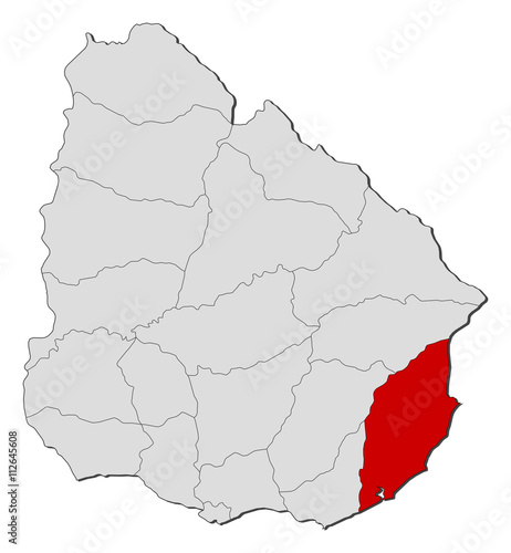 Map - Uruguay  Rocha