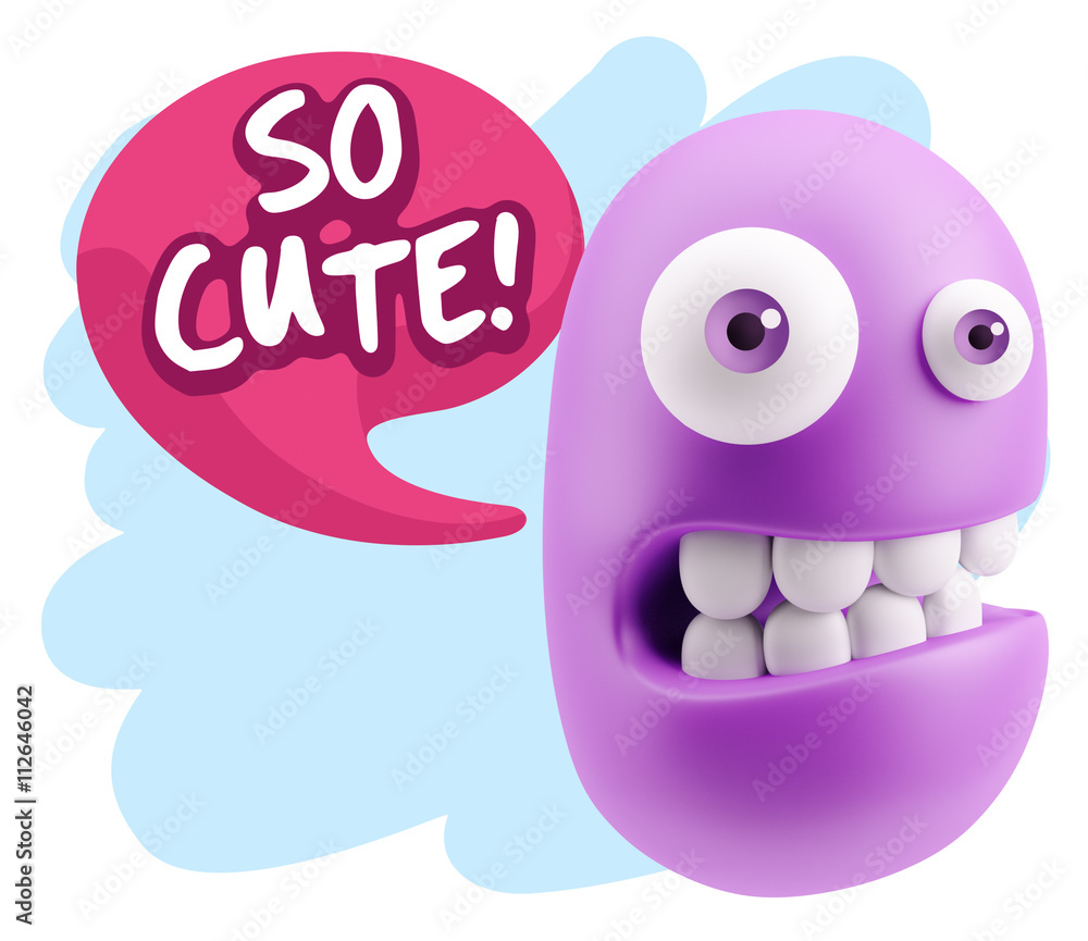 3d Illustration Laughing Character Emoji Expression saying So Cu 3d Illustration Laughing Character Emoji Expression saying So Cu