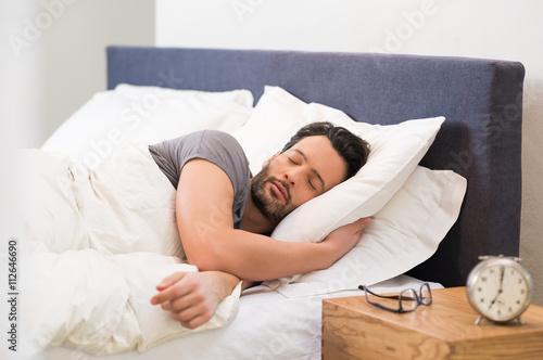 Young man sleeping