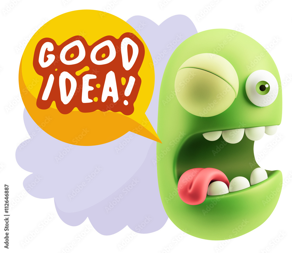 3d Rendering Smile Character Emoticon Expression saying Good Ide 3d Rendering Smile Character Emoticon Expression saying Good Ide