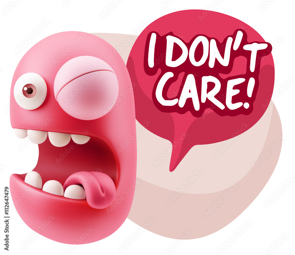 3d Illustration Laughing Character Emoji Expression saying I Don 3d Illustration Laughing Character Emoji Expression saying I Don