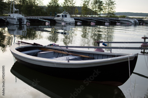 Wallpaper Mural open boat in Scandinavian midsummer night Torontodigital.ca