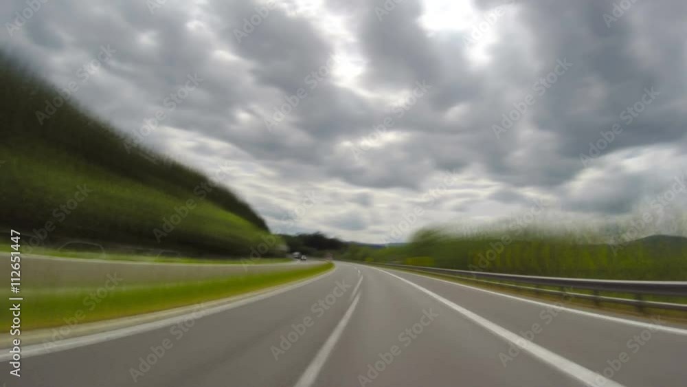 Austrian Autobahn, 4K time-lapse Austrian Autobahn, 4K time-lapse