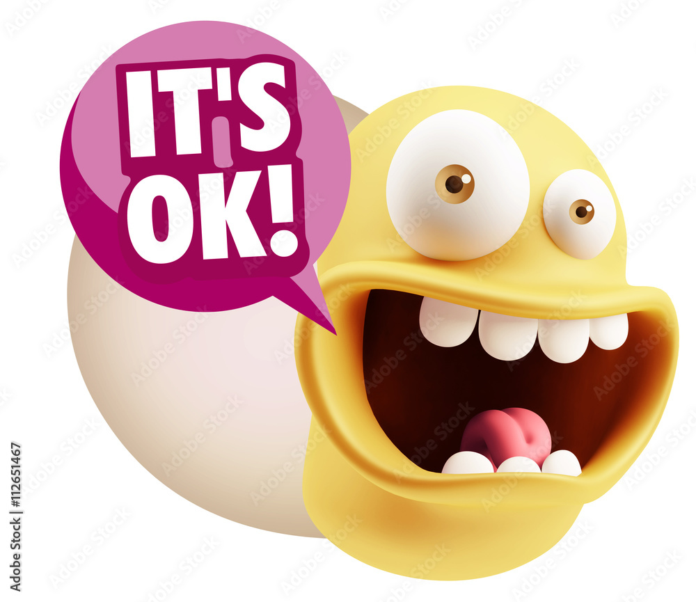 3d Illustration Laughing Character Emoji Expression saying It's 3d Illustration Laughing Character Emoji Expression saying It's