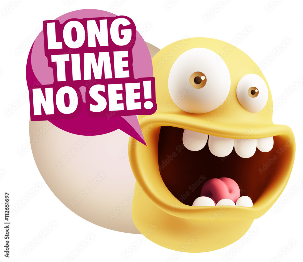 3d Illustration Laughing Character Emoji Expression saying Long 3d Illustration Laughing Character Emoji Expression saying Long