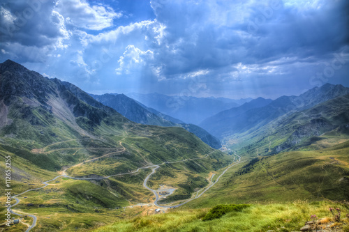 Road in Pyrenees Mountains photo
