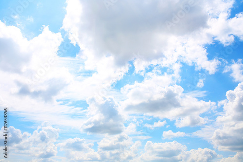 Blue sky background with white clouds. Clouds with blue sky. Clouds background. Sky print. Clouds print