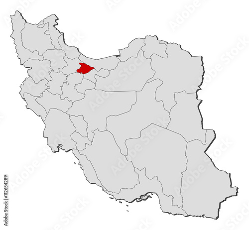 Map - Iran, Alborz