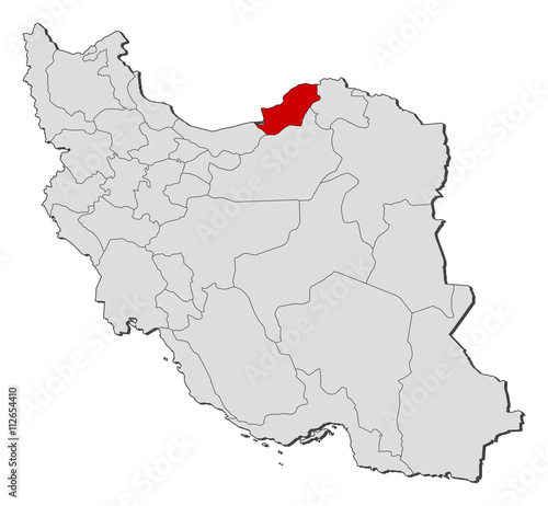 Map - Iran, Golestan