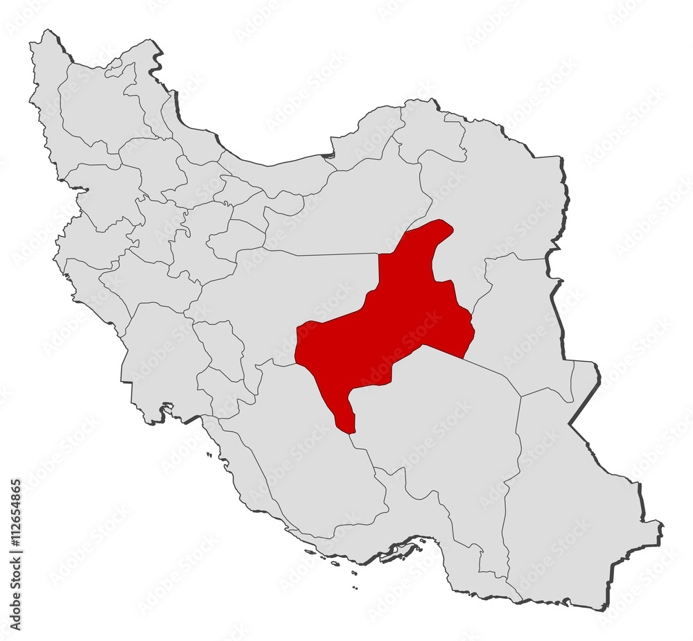 Map - Iran, Yazd