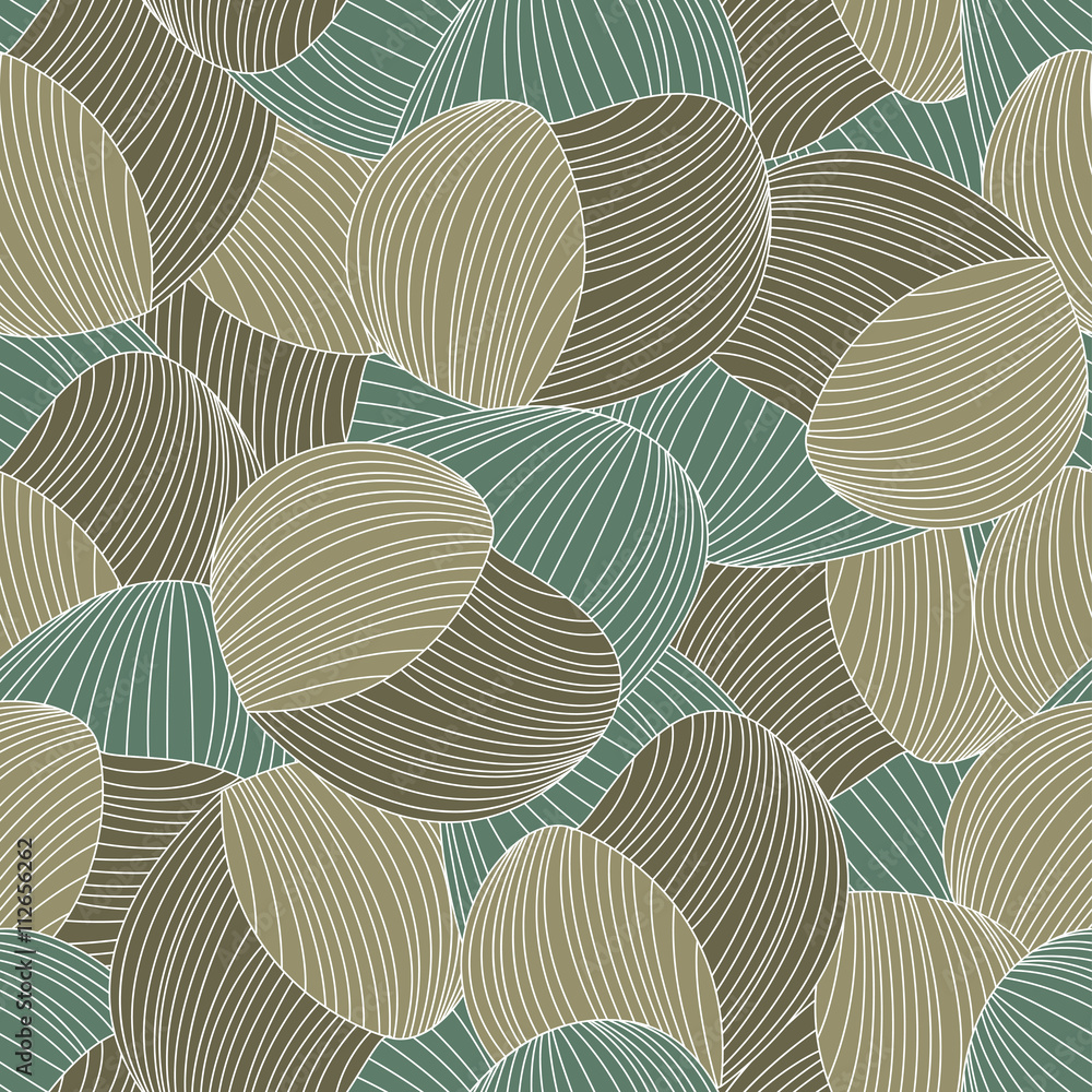 Seamless abstract hand-drawn pattern, waves background. Gorgeous seamless floral background. Vector Illustration Seamless abstract hand-drawn pattern, waves background. Gorgeous seamless floral background. Vector Illustration