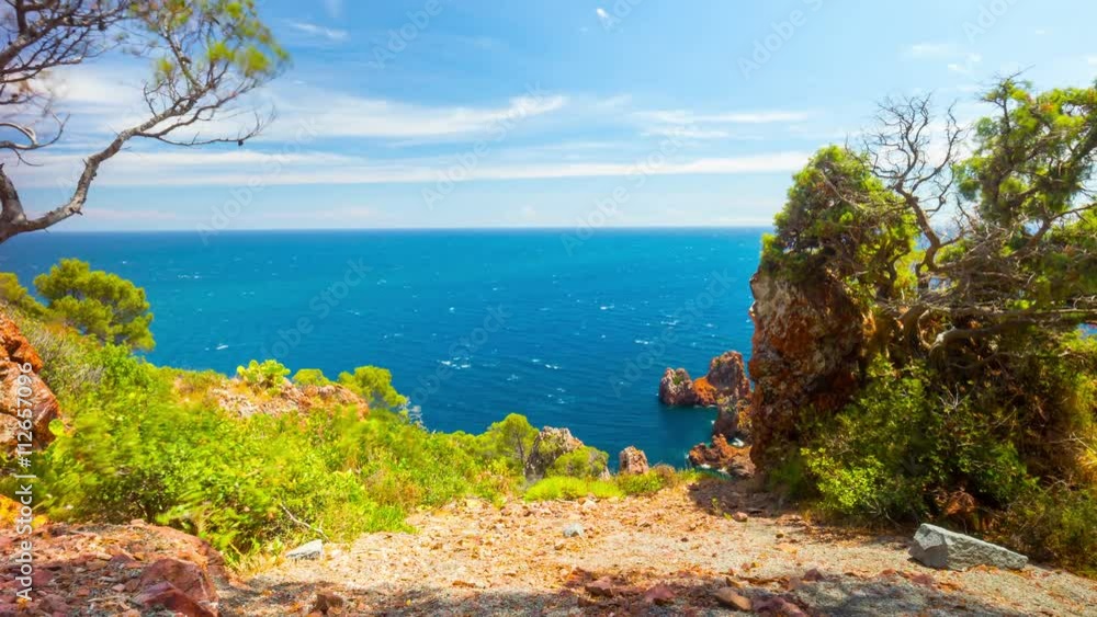 Mediterranean Sea, 4K time-lapse with crane