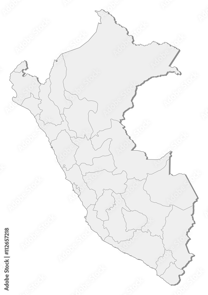 Obraz premium Map - Peru