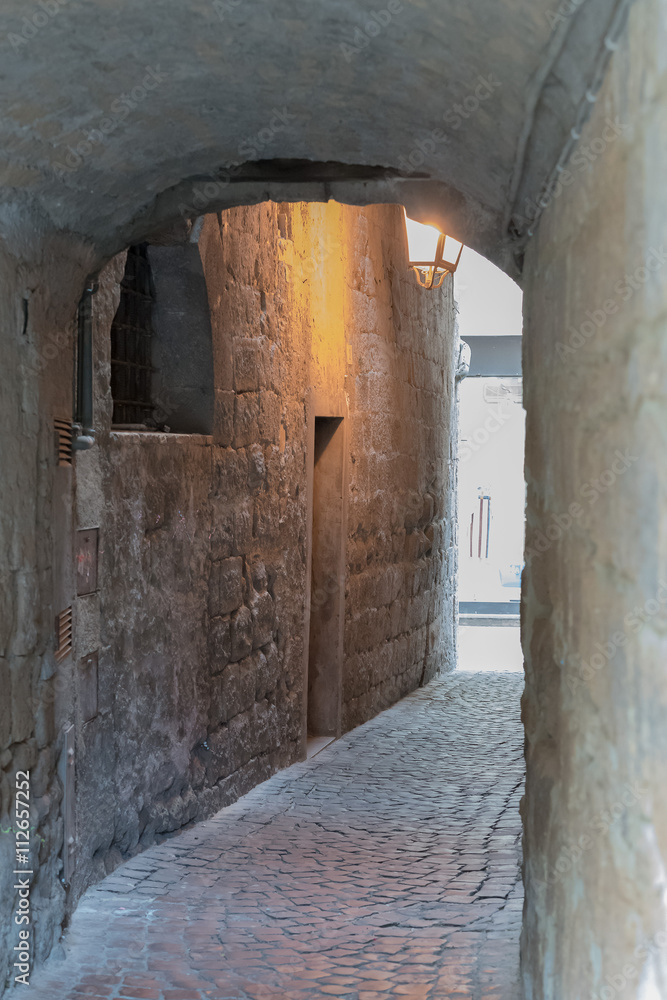 Narrow alley from the last century Narrow alley from the last century