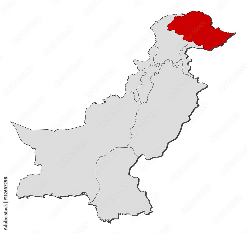 Map - Pakistan, Gilgit-Baltistan