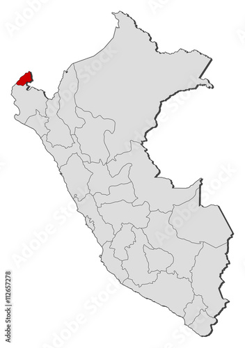 Map - Peru  Tumbes