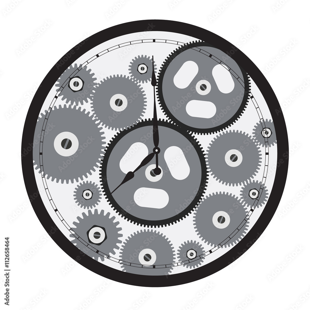 Clock gears vector Stock Vector | Adobe Stock