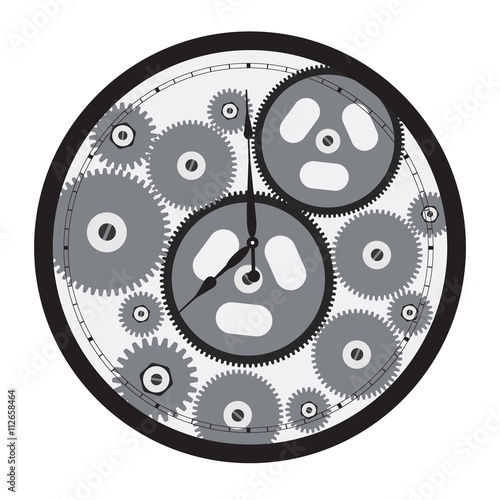 Clock gears vector