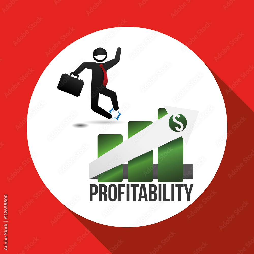 Profit design. Business icon. White background , vector Profit design. Business icon. White background , vector