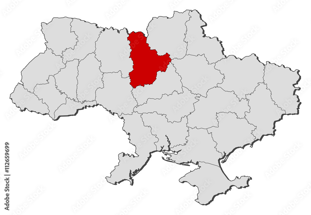 Map - Ukraine, Kiev