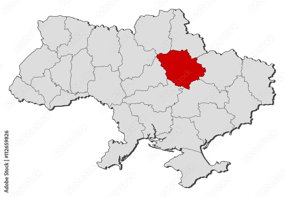 Map - Ukraine, Poltava