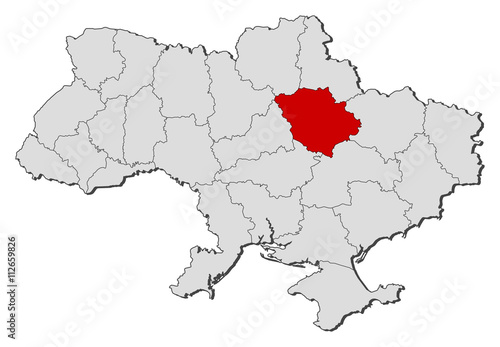 Map - Ukraine, Poltava
