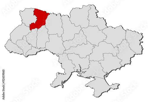 Map - Ukraine, Rivne