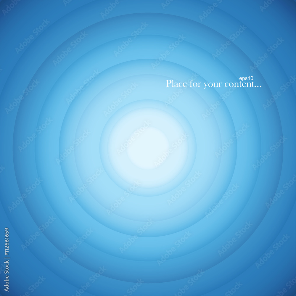 Obraz premium Blue round abstract background.