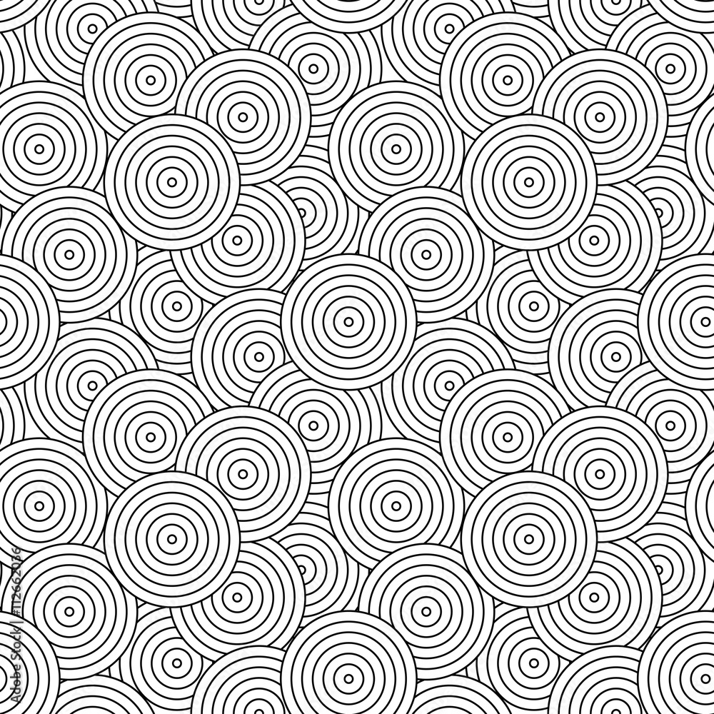 Circles geometric pattern - seamless.