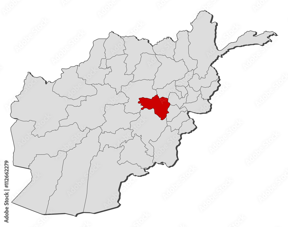 Map - Afghanistan, Wardak Map - Afghanistan, Wardak