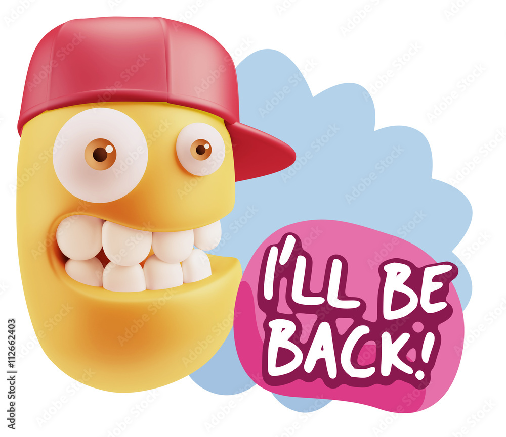 3d Illustration Laughing Character Emoji Expression saying I'll 3d Illustration Laughing Character Emoji Expression saying I'll