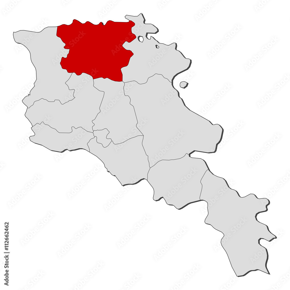 Map - Armenia, Lori