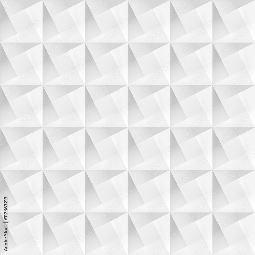 Obraz premium White geometric decorative texture - seamless.