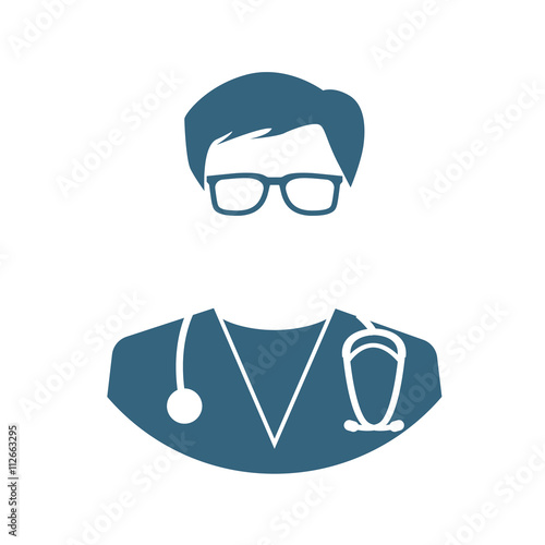 Icon doctor vector
