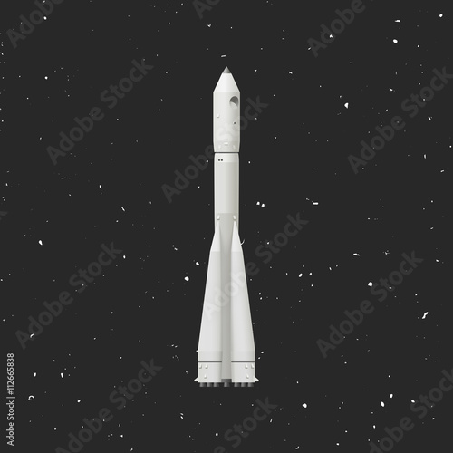 Rocket in space