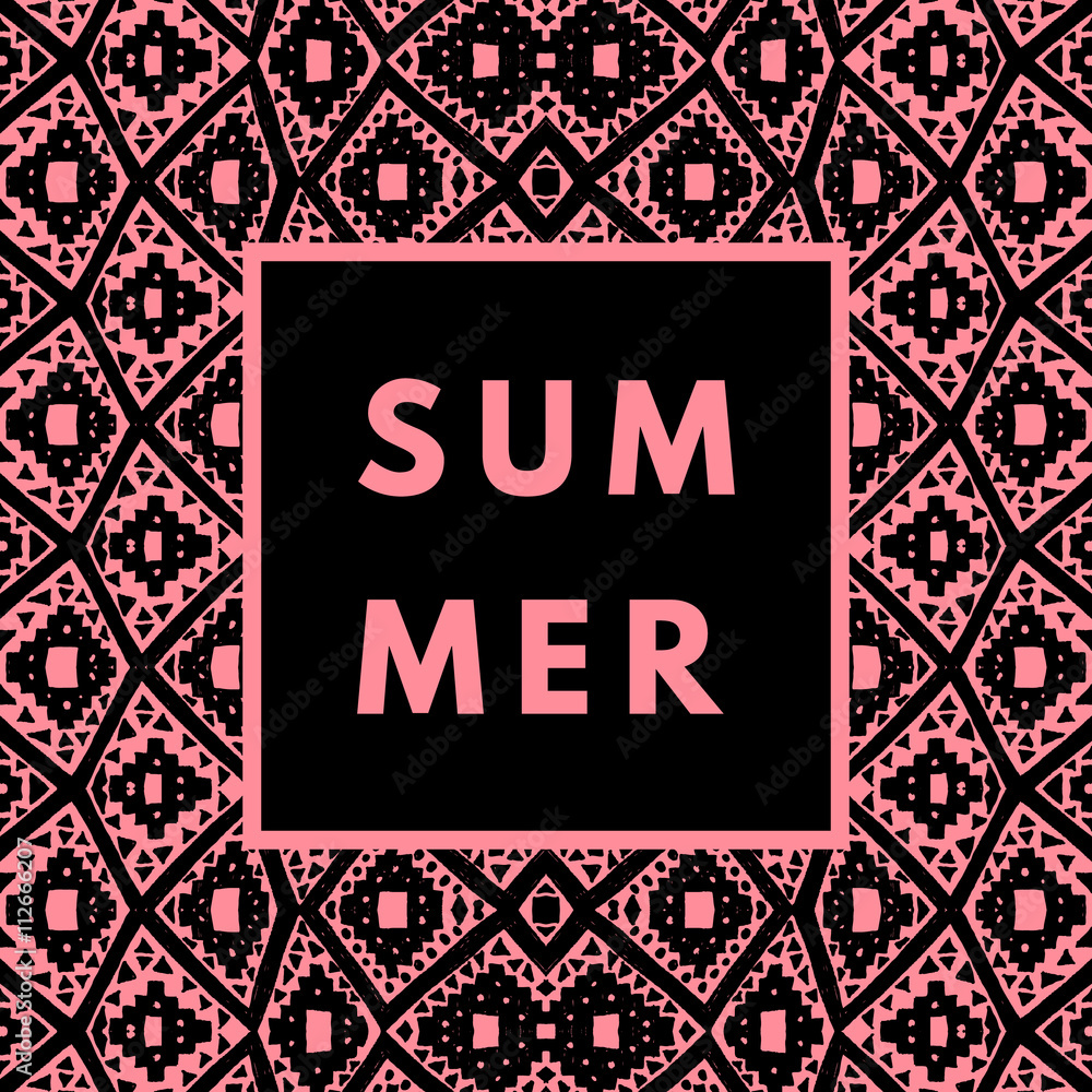 Summer hipster boho background Summer hipster boho background
