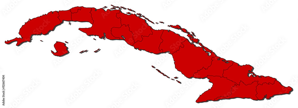 Obraz premium Map - Cuba