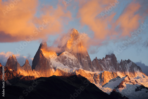 Fitz Roy massif at sunrise, Los Glaciares National Park, Argentina