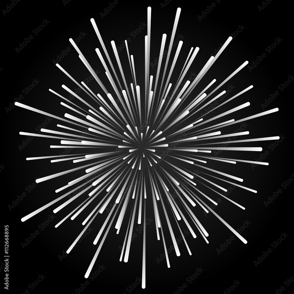 Obraz premium Star blast rays
