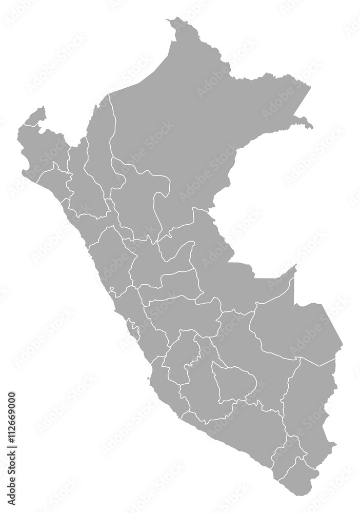 Obraz premium Map - Peru